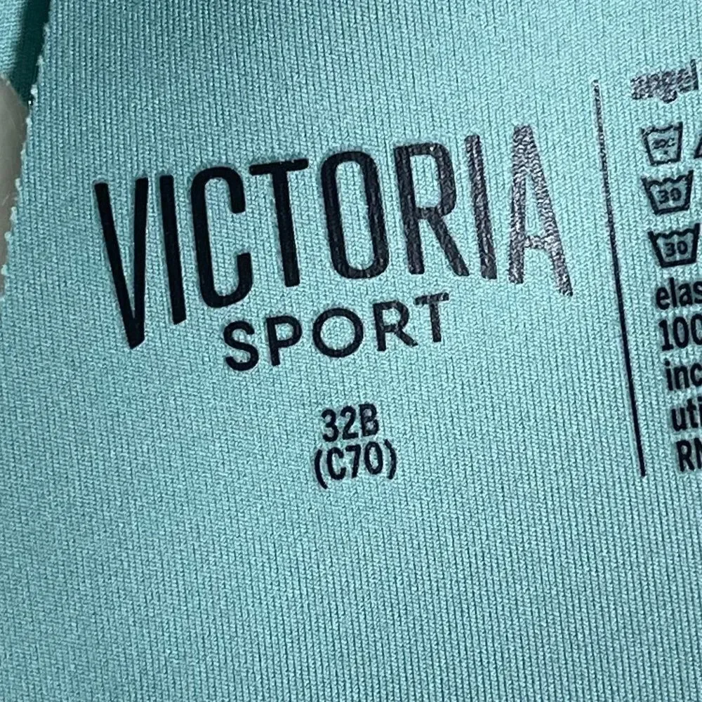 Victoria Sport Turquoise Molded Sport Bra Sz 32B‎
